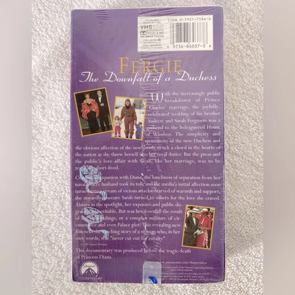 Vintage VHS Movie Tape  Royal Family Collection Fergie The Downfall Of A Duchess - Picture 2 of 7
